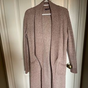 Long cardigan from Dynamite. Size small. Pink/ white heathered colour